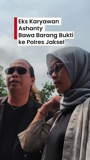 Video Eks Karyawan Ashanty Datangi Polres Jaksel Bawa Sejumlah Barang Bukti