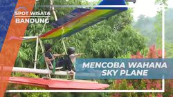 Mencoba Wahana Sky Plane dan Menikmati Sensasi Meluncur di Bandung