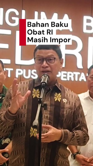 Video Kepala BPOM: 94 Persen Bahan Baku Obat RI Masih Impor