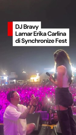 Video: Lihat Lagi Momen Erika Carlina Dilamar DJ Bravy