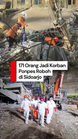 Video Update Korban Ambruknya Ponpes Al Khoziny: 104 Selamat, 67 Meninggal