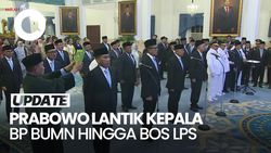 Video: Momen Prabowo Lantik Kepala BP BUMN, Gubernur Papua hingga Bos LPS