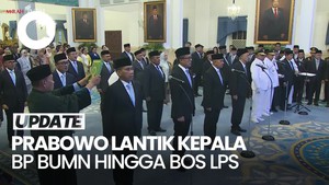 Video: Momen Prabowo Lantik Kepala BP BUMN, Gubernur Papua hingga Bos LPS