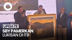 Video: SBY Pamerkan Lukisan Terbaru di ITB, Begini Wujudnya