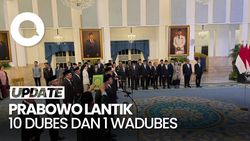 Video Prabowo Lantik 10 Dubes dan 1 Wadubes RI di Istana, Berikut Daftarnya