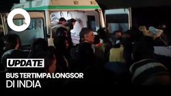 Video: Bus Tertimpa Longsor di India, 15 Orang Tewas dan 3 Luka-luka
