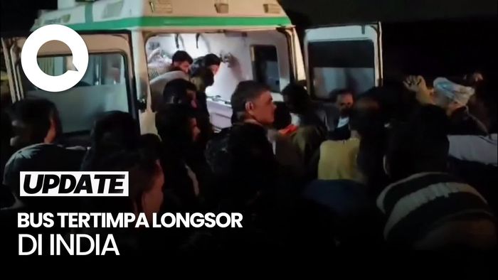 Video: Bus Tertimpa Longsor di India, 15 Orang Tewas dan 3 Luka-luka