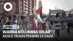 Video: Warga Kolombia Gelar Aksi Pro-Palestina, Peringati 2 Tahun Perang Gaza