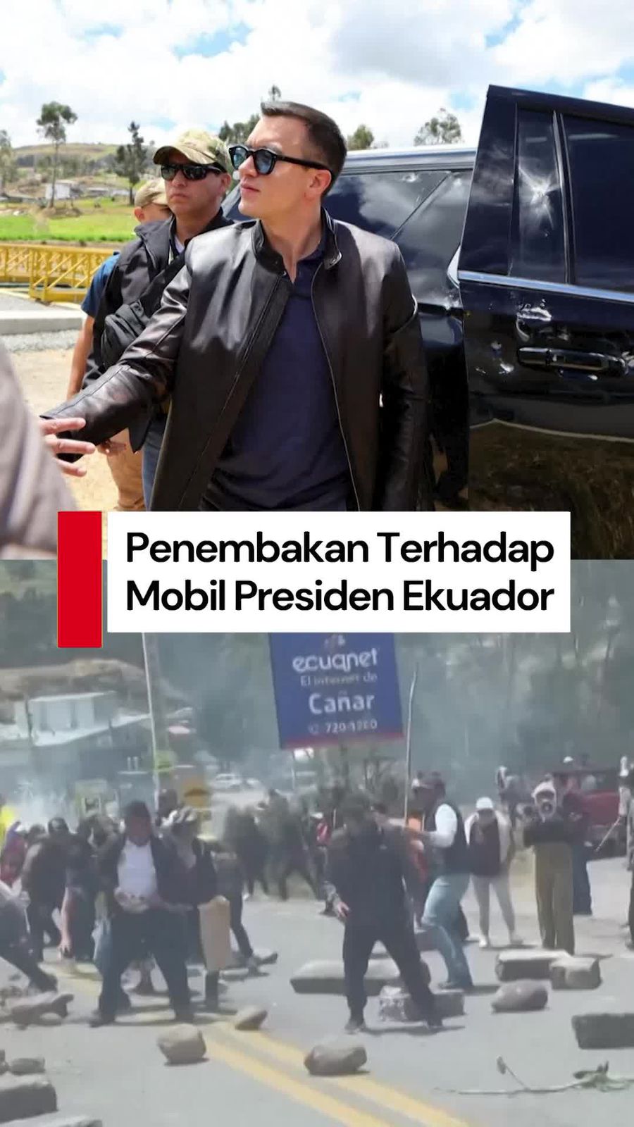 Video: Konvoi Mobil Presiden Ekuador Ditembaki Pengunjuk Rasa Video: Konvoi Mobil Presiden Ekuador Ditembaki Pengunjuk Rasa