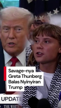 Video Jawaban Greta Thunberg Disebut Pemarah-Gila oleh Trump: Anda Juga