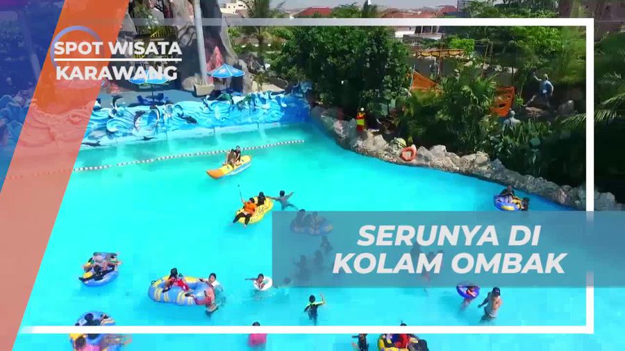 Bersantai di Kolam Ombak dan Bermain Games Seru di Waterpark Karawang