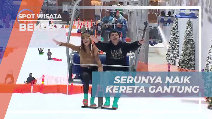 Mengagumkan Sensasi Menyusuri Kereta Gantung di Trans Snow World, Bekasi