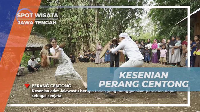 Menggali Kesenian Perang Centong Tradisional di Jalawastu, Jawa Tengah