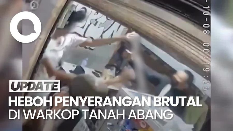 Video: Warkop di Tanah Abang Jadi Sasaran Penyerangan, 2 Orang Kena Tembak