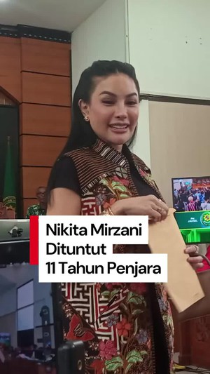 Video: Nikita Mirzani Dituntut 11 Tahun Bui di Kasus Pemerasan Reza Gladys