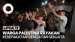 Video: Warga Palestina Turun ke Jalan, Rayakan Pengumuman Gencatan Senjata