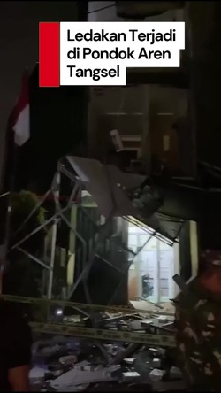 Video: Ledakan Terjadi di Pondok Aren Tangsel, Gedung Farmasi 4 Lantai Hancur