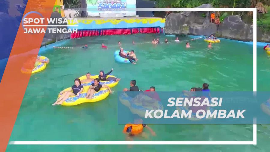 Bersantai dan Menikmati Ombak Kolam di Purbalingga, Jawa Tengah