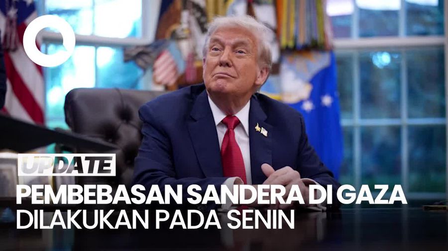 Video Trump: Senin, Semua Sandera di Gaza Akan Dibebaskan