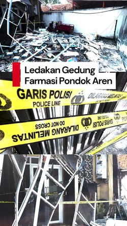 Video: Kondisi Terkini Gedung Farmasi di Pondok Aren yang Meledak Semalam