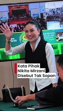 Video: Kata Pengacara Nikita Mirzani soal Kliennya Disebut JPU Tak Sopan di Sidang