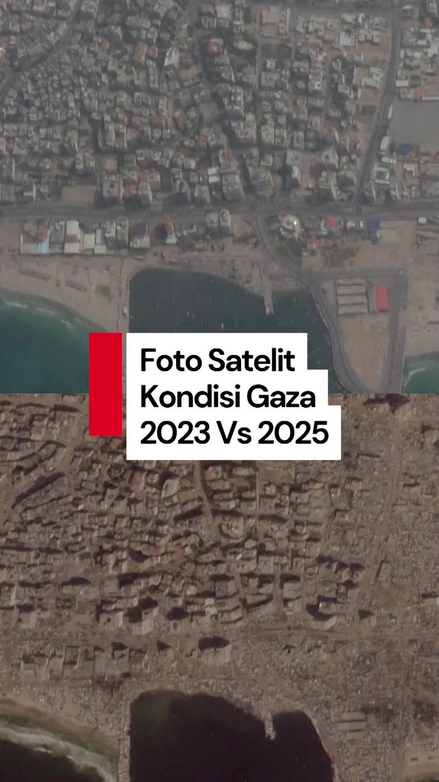 Video: Visual Satelit Sebelum dan Setelah Genosida Gaza oleh Israel
