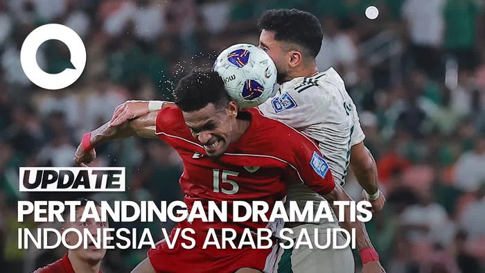 Video: Simak Lagi Momen-momen Seru Pertandingan Indonesia vs Arab Saudi