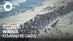 Video: Momen Warga Palestina Kembali ke Gaza Usai Gencatan Senjata