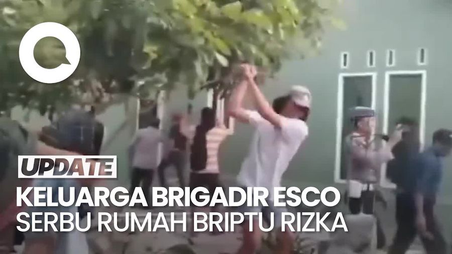 Video: Keluarga Brigadir Esco Ngamuk Serbu Rumah Tersangka Briptu Rizka 