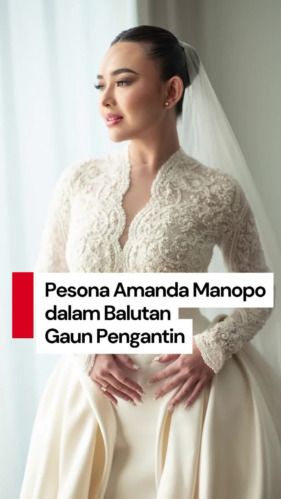 Video: Detail Gaun Pengantin Amanda Manopo