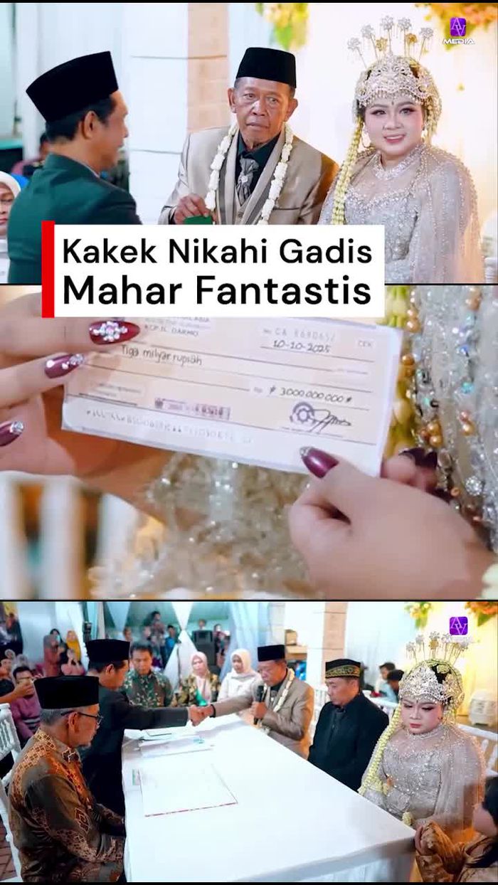 Video: Heboh Kakek di Pacitan Nikahi Gadis, Mahar Rp 3 M