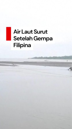 Video: Air Laut di Sulawesi Utara Sempat Surut Seusai Gempa Filipina