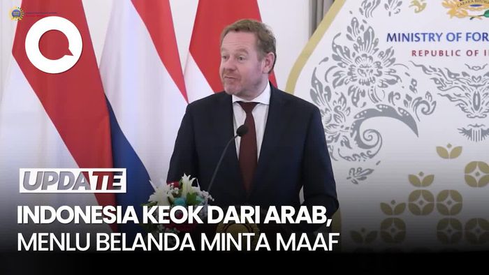 Video Menlu Belanda Minta Maaf Usai Timnas Asuhan Kluivert Keok dari Arab