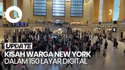 Video: Melihat Kehidupan Warga New York dalam 150 Layar Digital