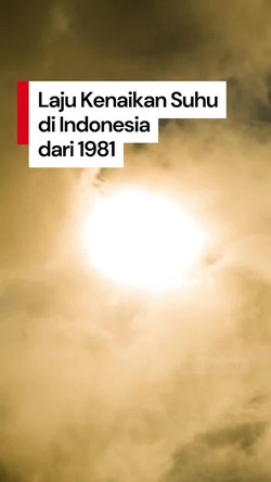 Video Melihat Tren Suhu di Indonesia Sejak 1981 Lewat Warming Stripe