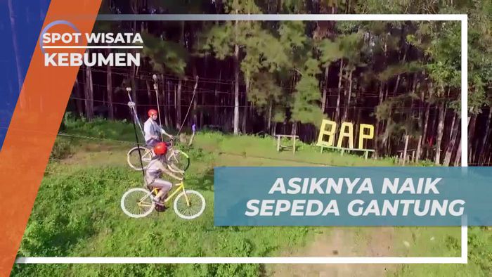 Bersenang-senang Naik Sepeda Gantung di Kebumen