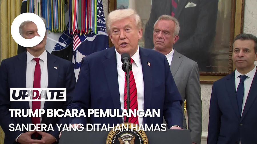 Video Trump soal Pembebasan Sandera Hamas: Mereka Ada di Tempat Berbahaya
