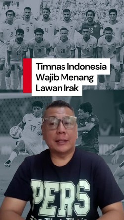 Video: Indonesia Wajib Menang Lawan Irak Demi Tiket Piala Dunia 2026