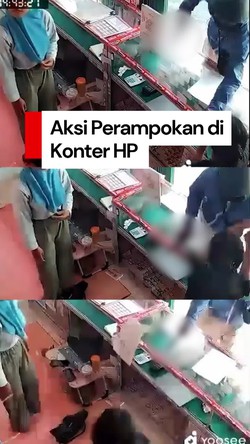Video: Nekat! Pria di Jogja Todong Penjaga Konter HP Pakai Pistol Mainan