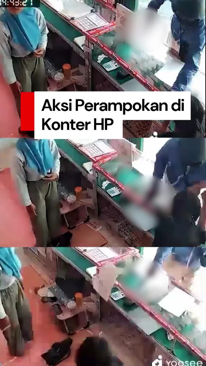 Video: Nekat! Pria di Jogja Todong Penjaga Konter HP Pakai Pistol Mainan