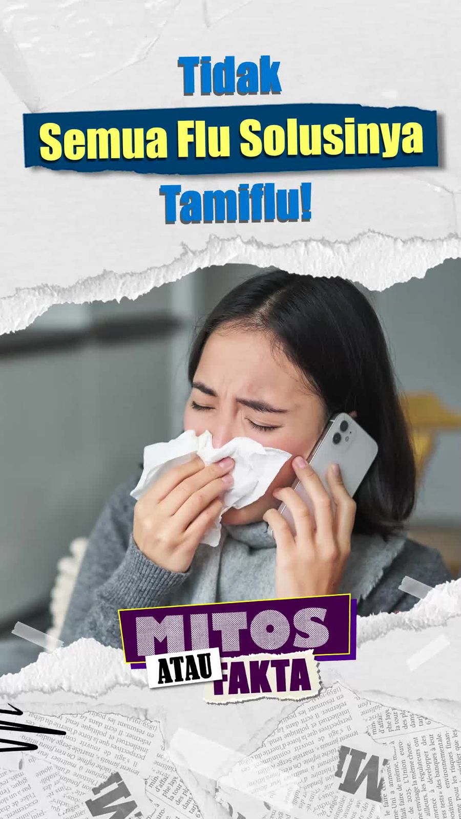 Video Mitos atau Fakta: Perlukah Minum Oseltamivir Saat Kena Flu?