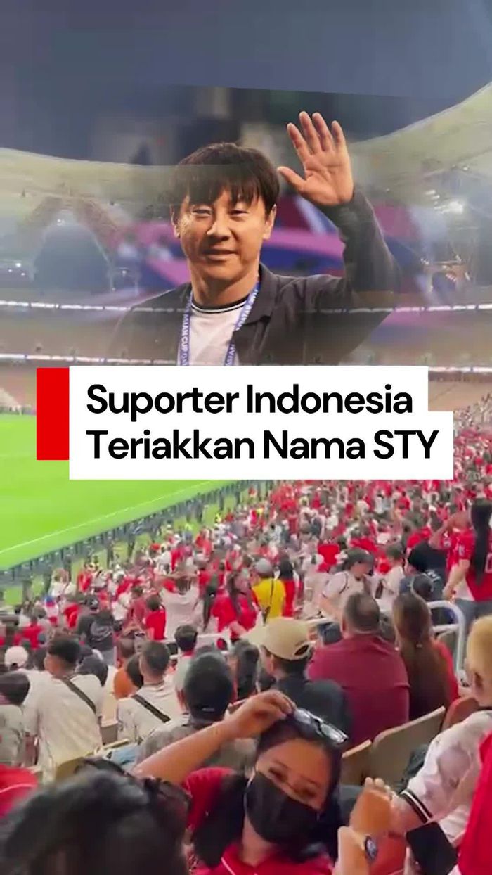 Video: Teriakan Nama STY Menggema di Laga Irak Vs Indonesia
