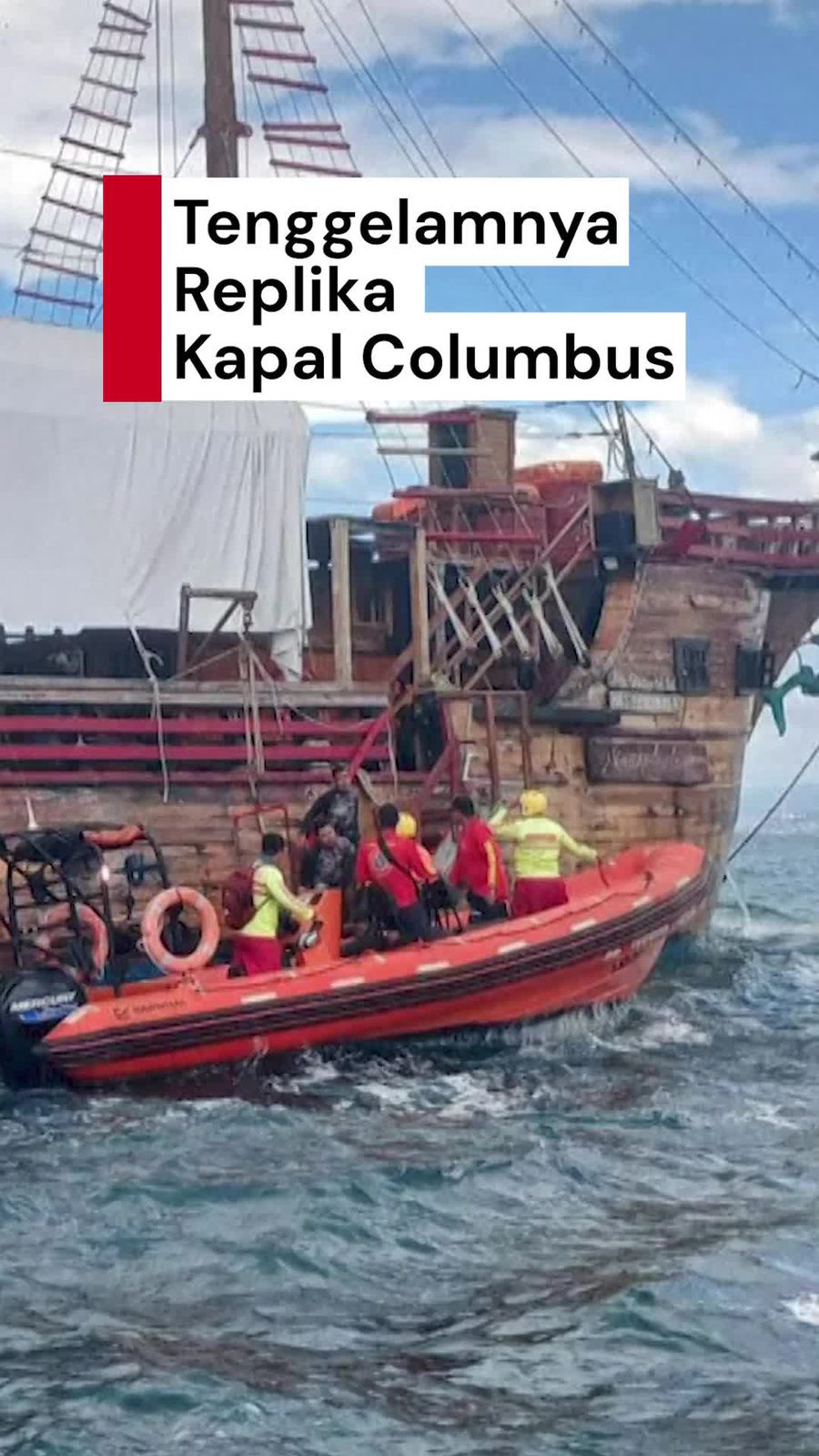 Video: Replika Kapal Columbus Tenggelam Setelah 30 Tahun Berlayar