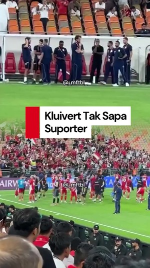 Video Viral Kluivert Tak Ikut Sapa Suporter Usai Irak vs Indonesia