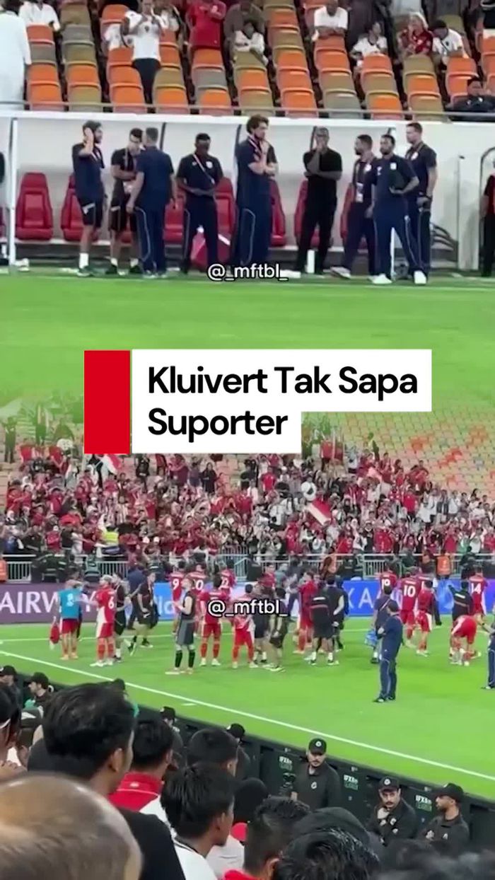 Video Viral Kluivert Tak Ikut Sapa Suporter Usai Irak vs Indonesia