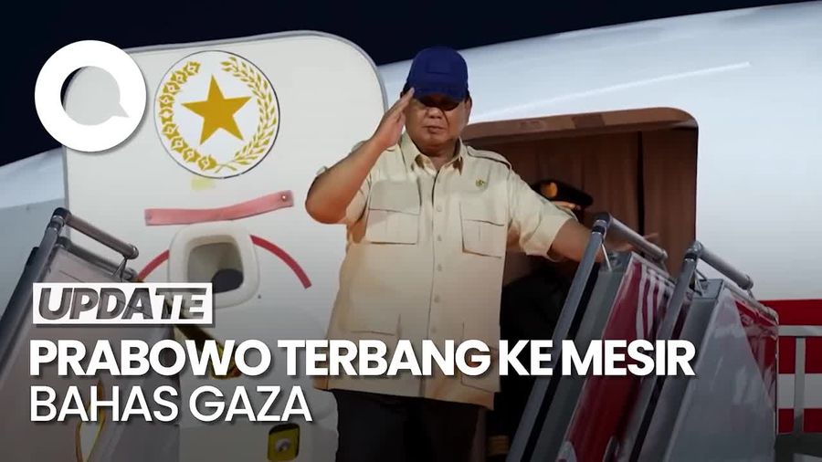 Video Prabowo Bertolak ke Mesir Hadiri KTT Perdamaian Gaza Video Prabowo Bertolak ke Mesir Hadiri KTT Perdamaian Gaza