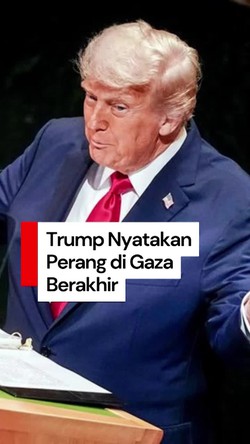 Video Trump: Perang di Gaza Telah Berakhir