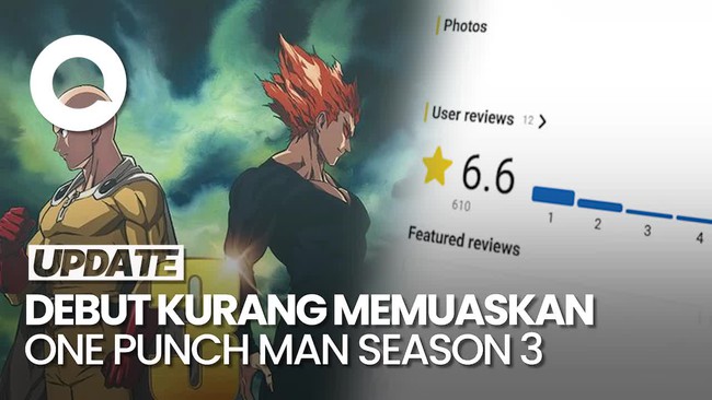 Video: Duh! Episode Perdana One Punch Man Season 3 Dapat Rating 6,6 di IMDb