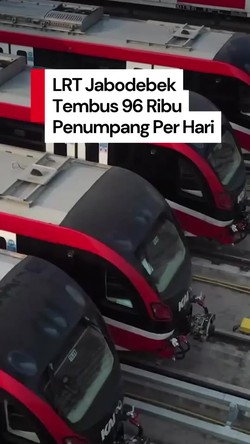 Video: Penumpang Harian LRT Jabodebek Tembus 96 Ribu di 2025