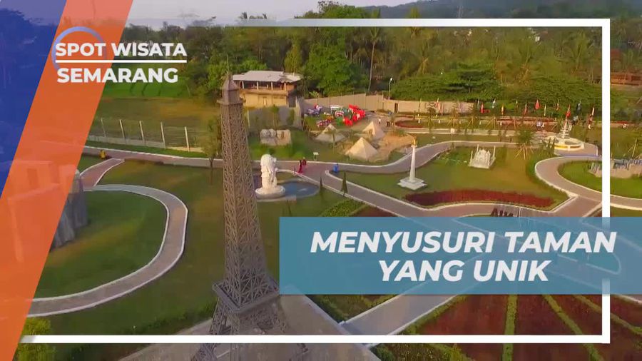 Menyusuri Taman Menarik dengan Miniatur Ikon Dunia di Semarang